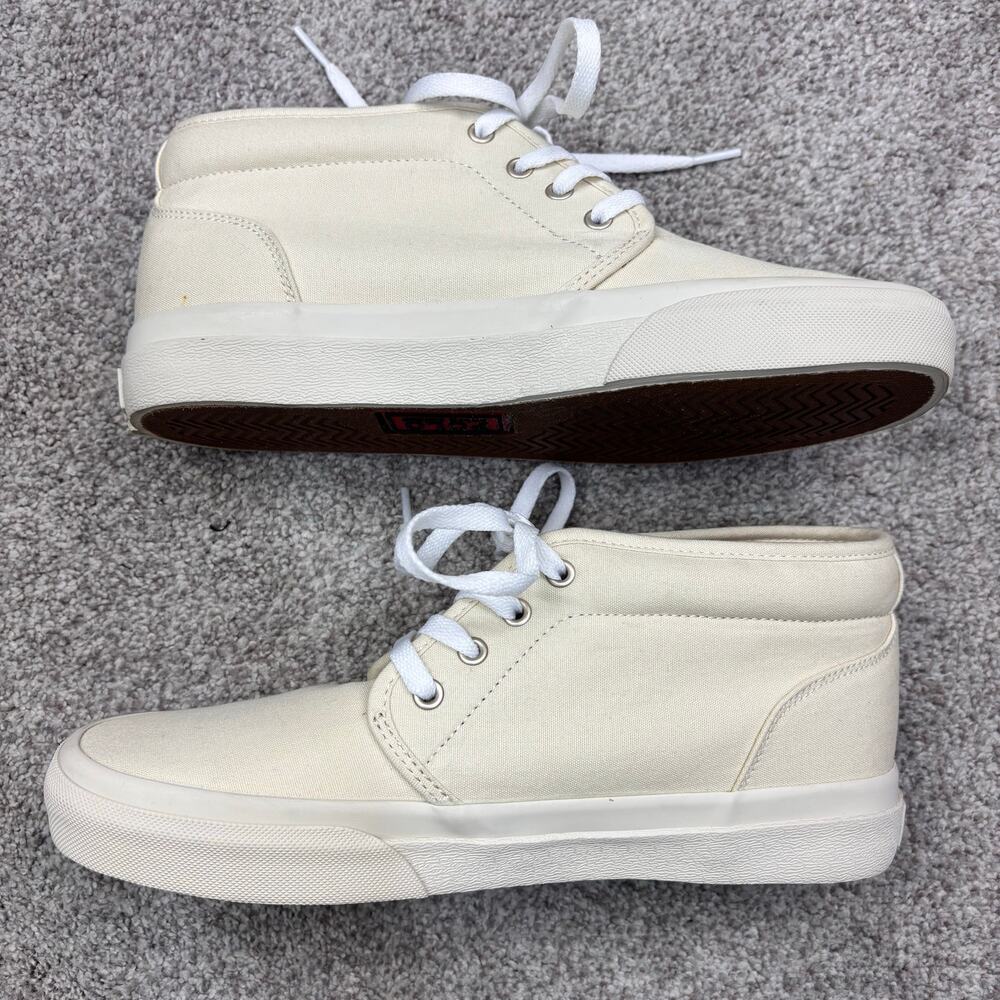New! Polo Ralph Lauren Keaton Chukka boot sneakers color Ecru size 7.5 - Picture 7 of 9